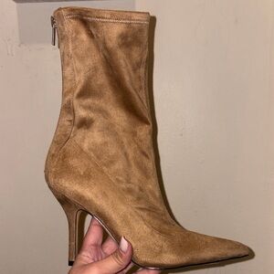 Marc Fisher Tan Heeled Boots